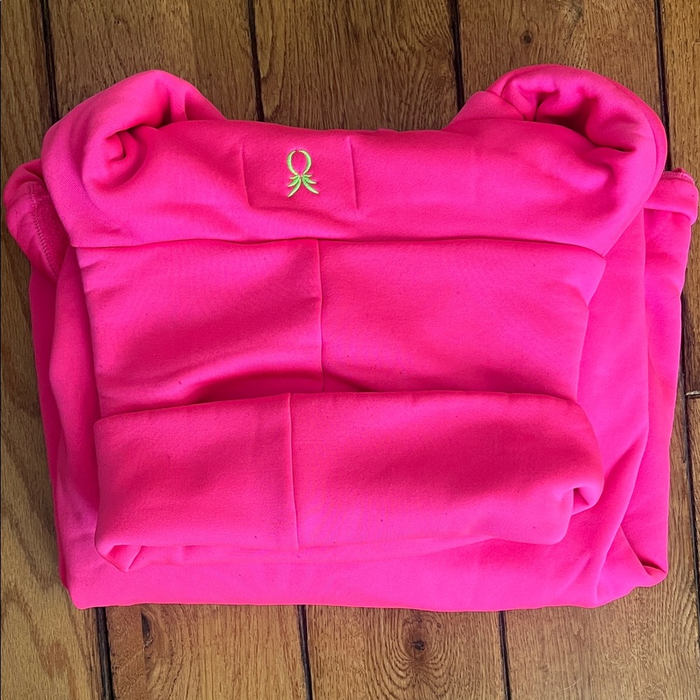 Dudley Stephens Neon Pink Fleece Pullover